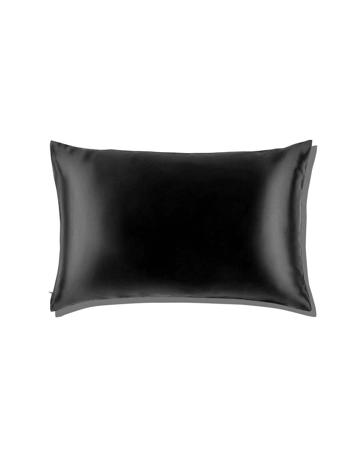 19 Momme Silk Zippered Pillowcase, Black