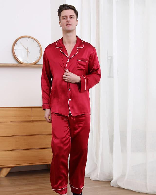 Classic Couple Matching Silk Pajamas Set - DAISYSILK