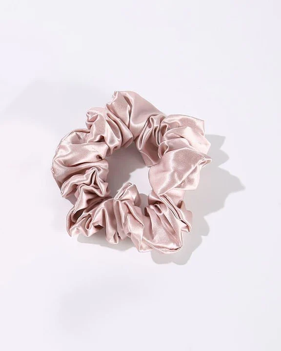 3.5 CM Midi Silk Scrunchies, Pink