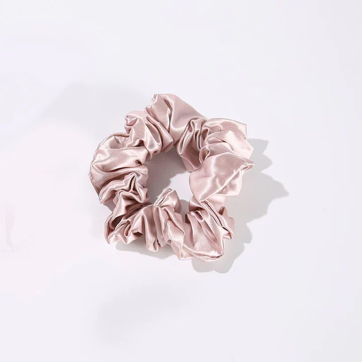 3.5 CM Midi Silk Scrunchies, Pink