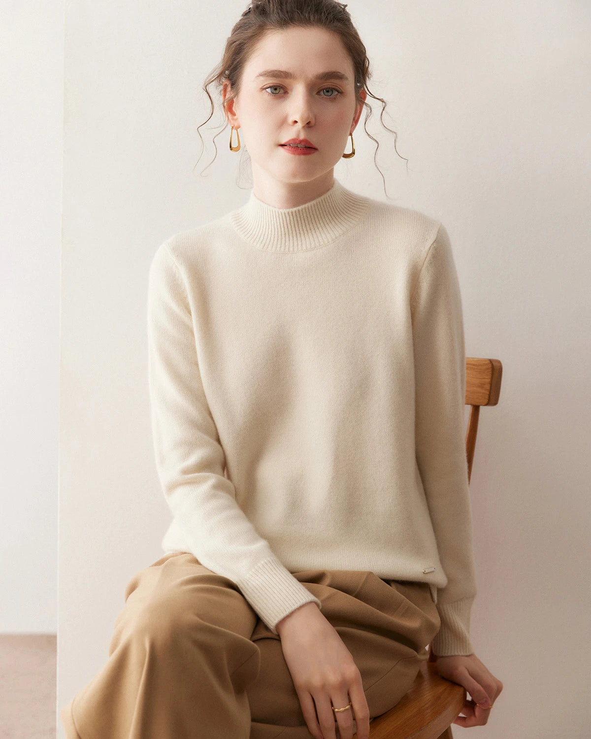 Cozy Women’s Cashmere Pullover Sweater - DAISYSILK