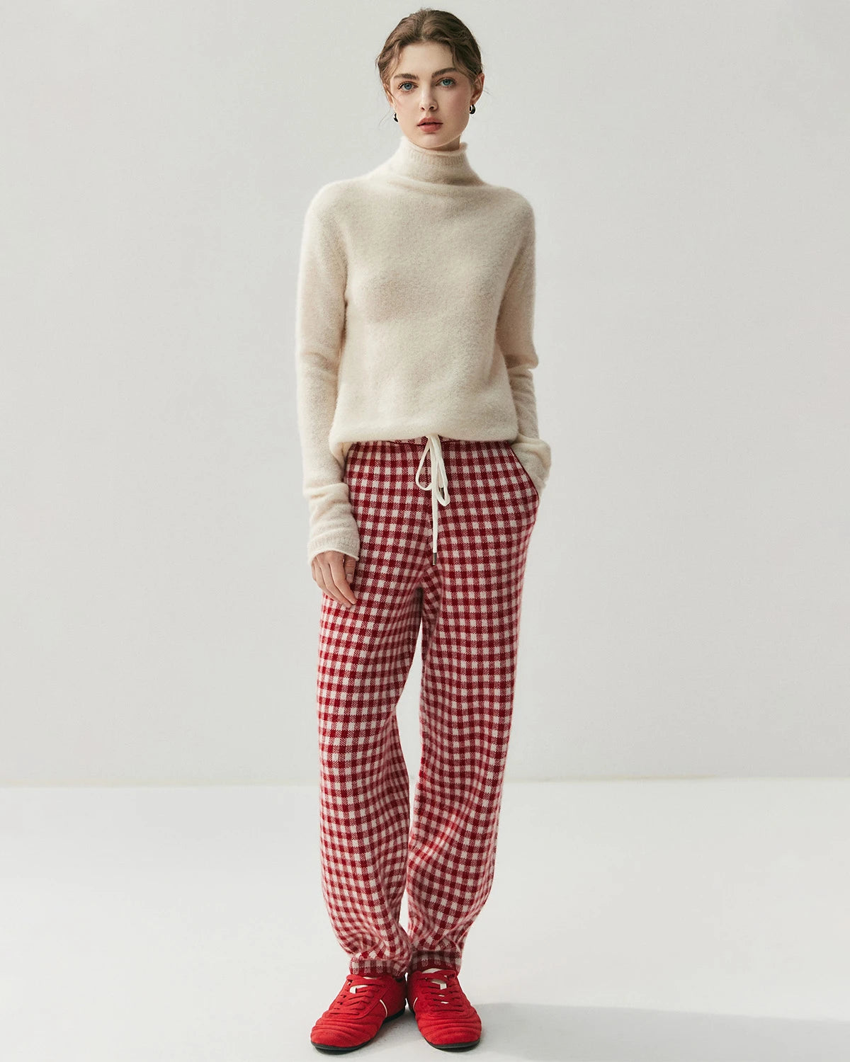 Silk-Cashmere Long Sleeve Turtleneck Sweater - DAISYSILK