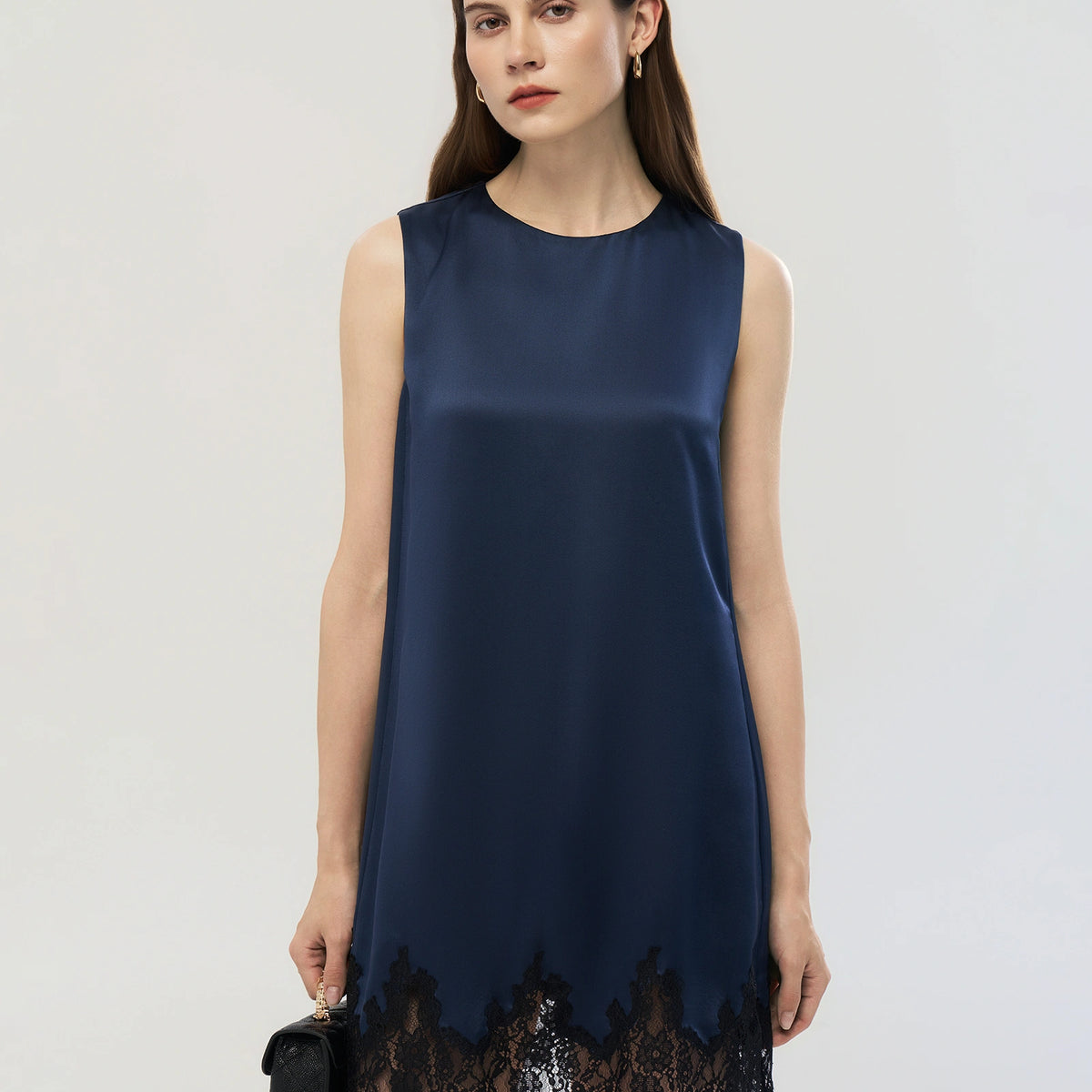 navy silk mini dress DaisySilk Silk Lace Dress Silk Dress Navy / S or no bra Size:L (5-7 years) Emelia Women's Petal Breeze Maxi