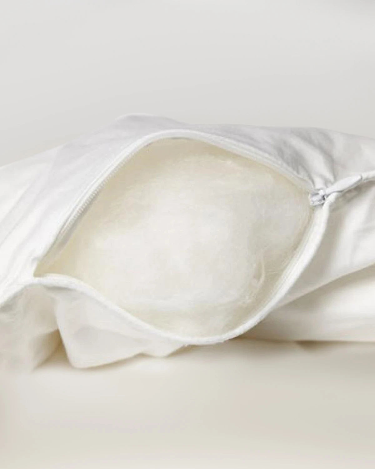 Jacquard Mulberry Silk Filled Pillow, White