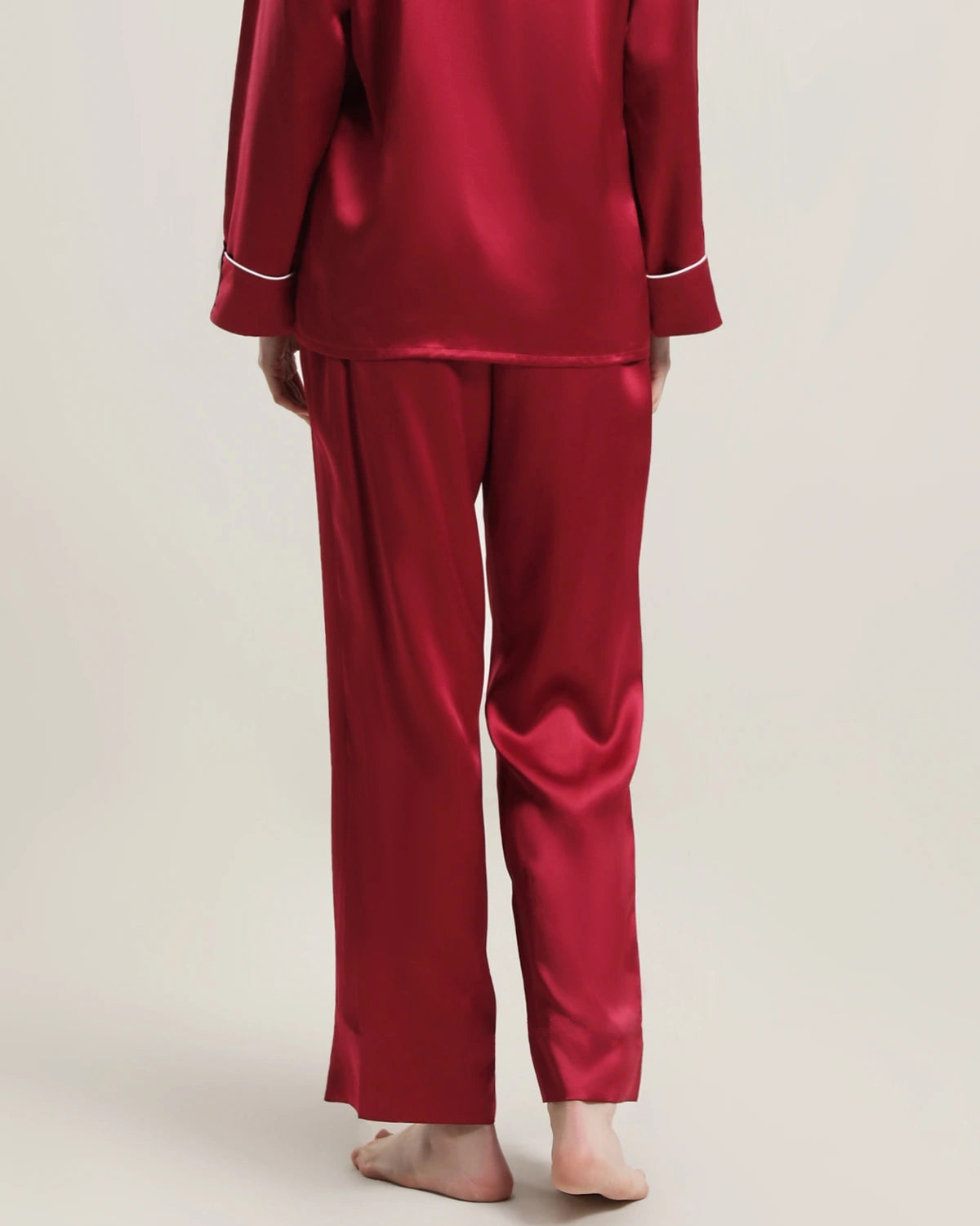 Women's Silk Long Lounge Pants - DAISYSILK