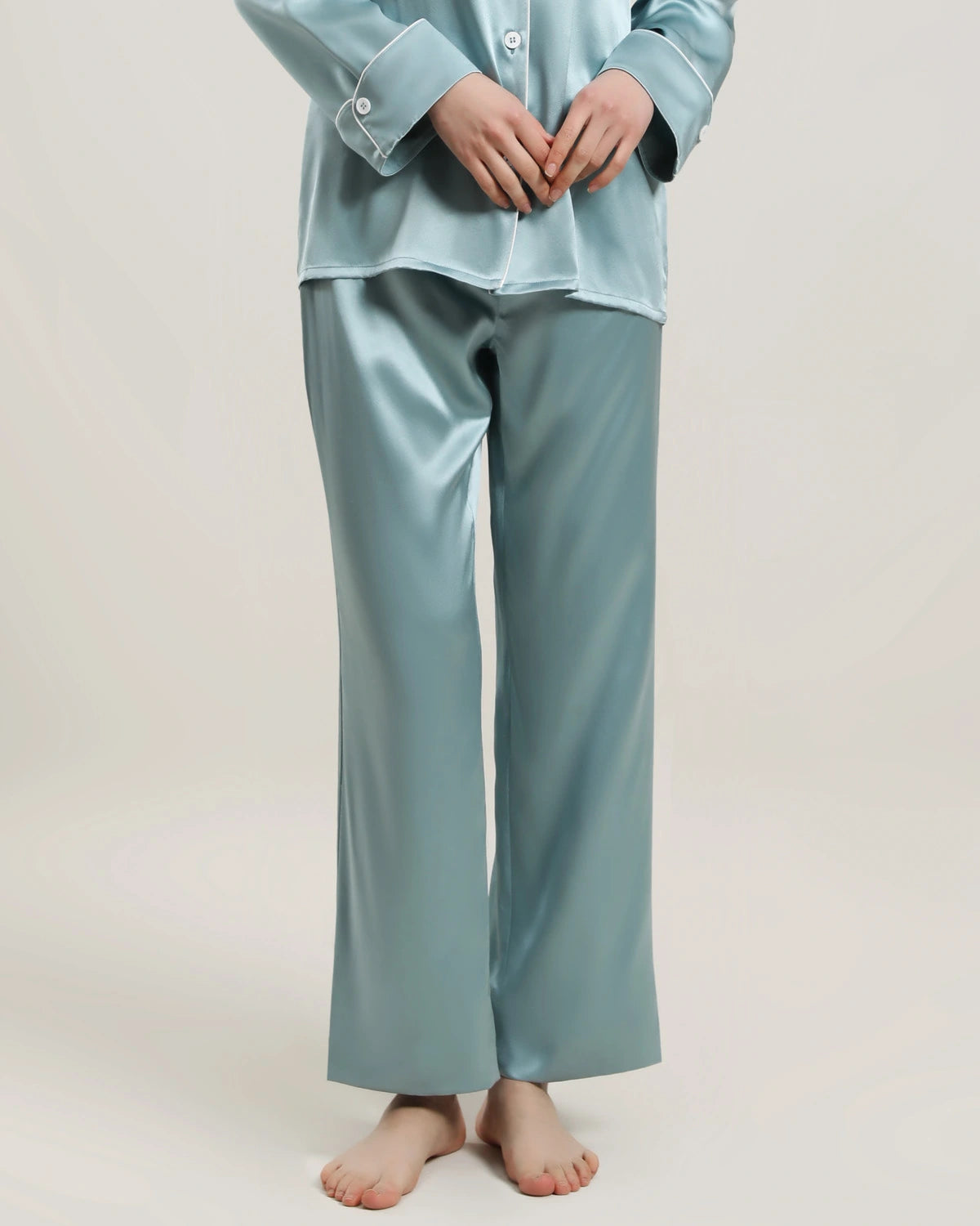 Women's Silk Long Lounge Pants - DAISYSILK