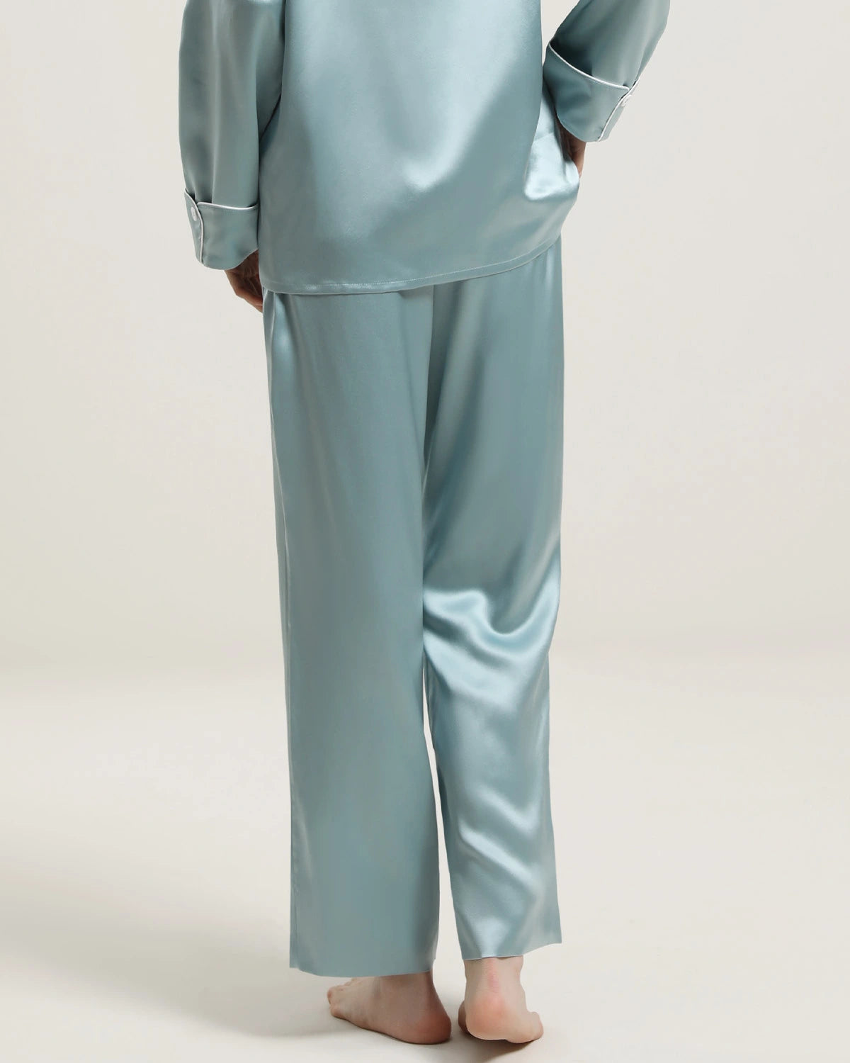 Women's Silk Long Lounge Pants - DAISYSILK