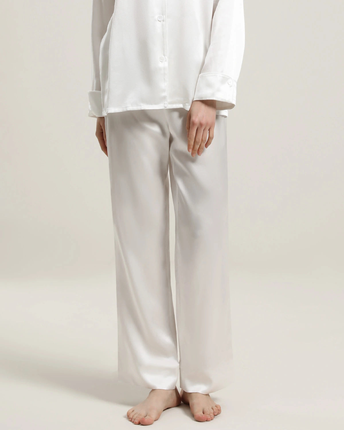 Women's Silk Long Lounge Pants - DAISYSILK