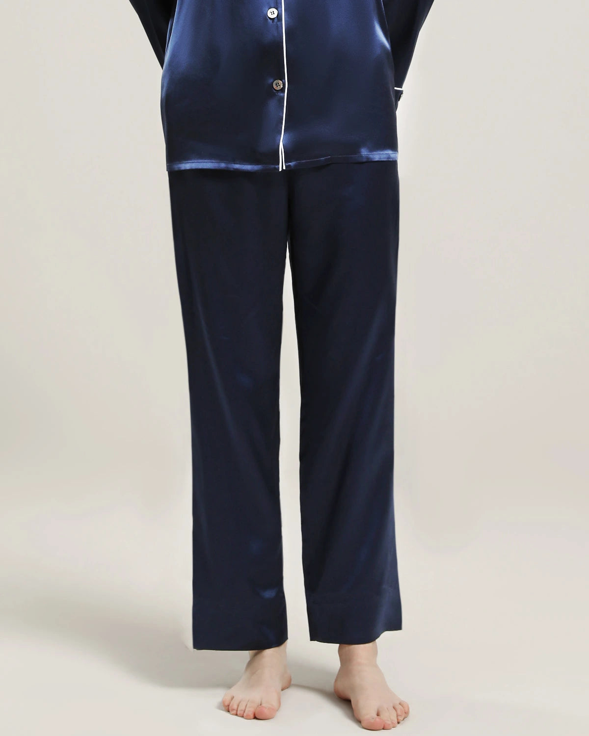Women's Silk Long Lounge Pants - DAISYSILK