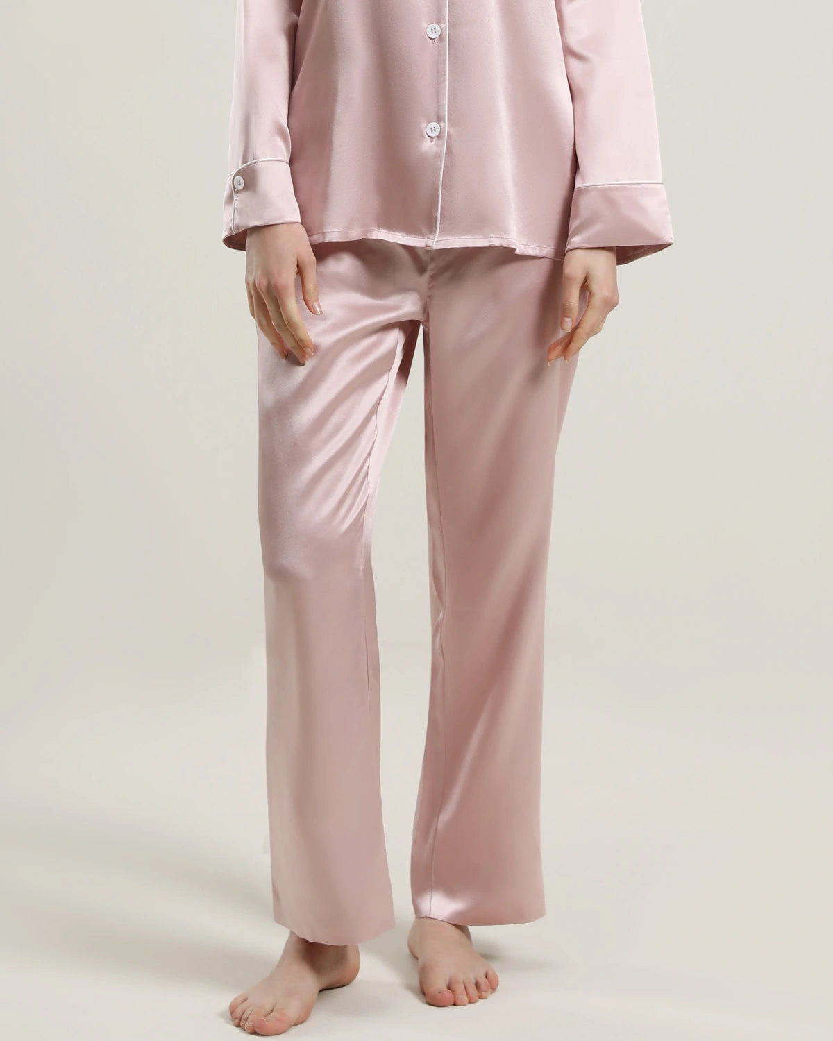 Women's Silk Long Lounge Pants - DAISYSILK