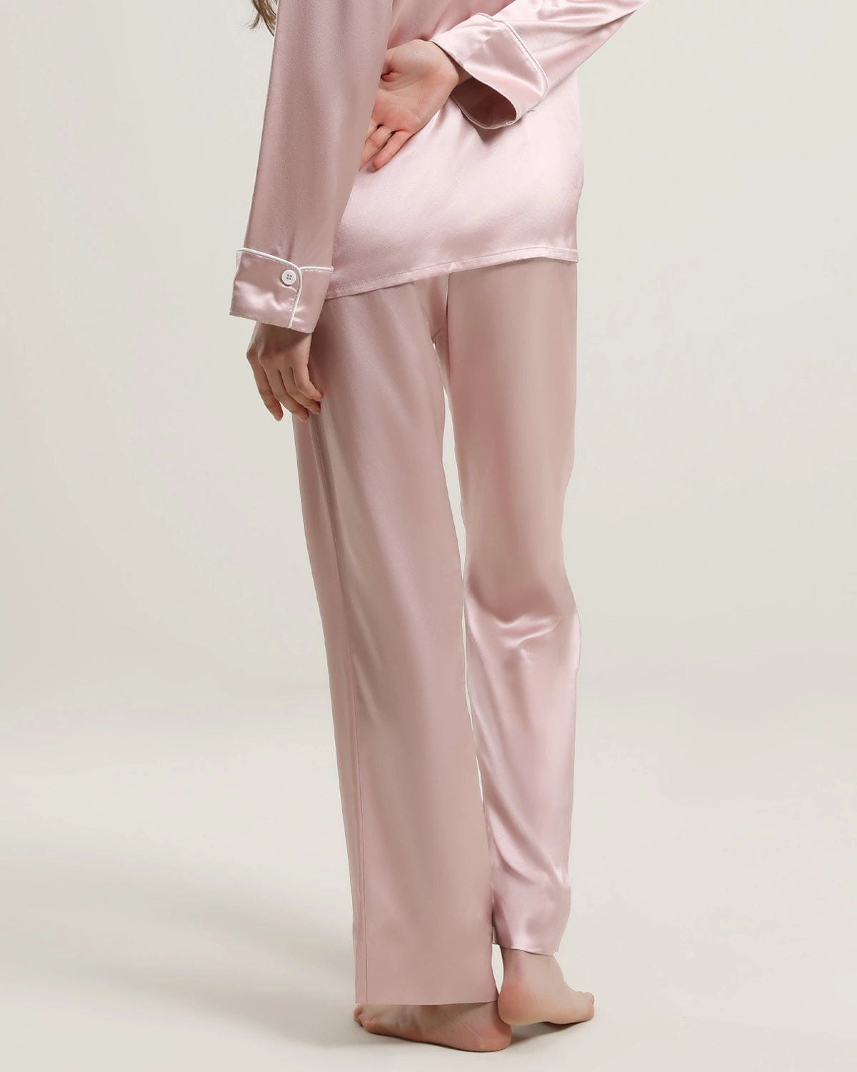 Women's Silk Long Lounge Pants - DAISYSILK