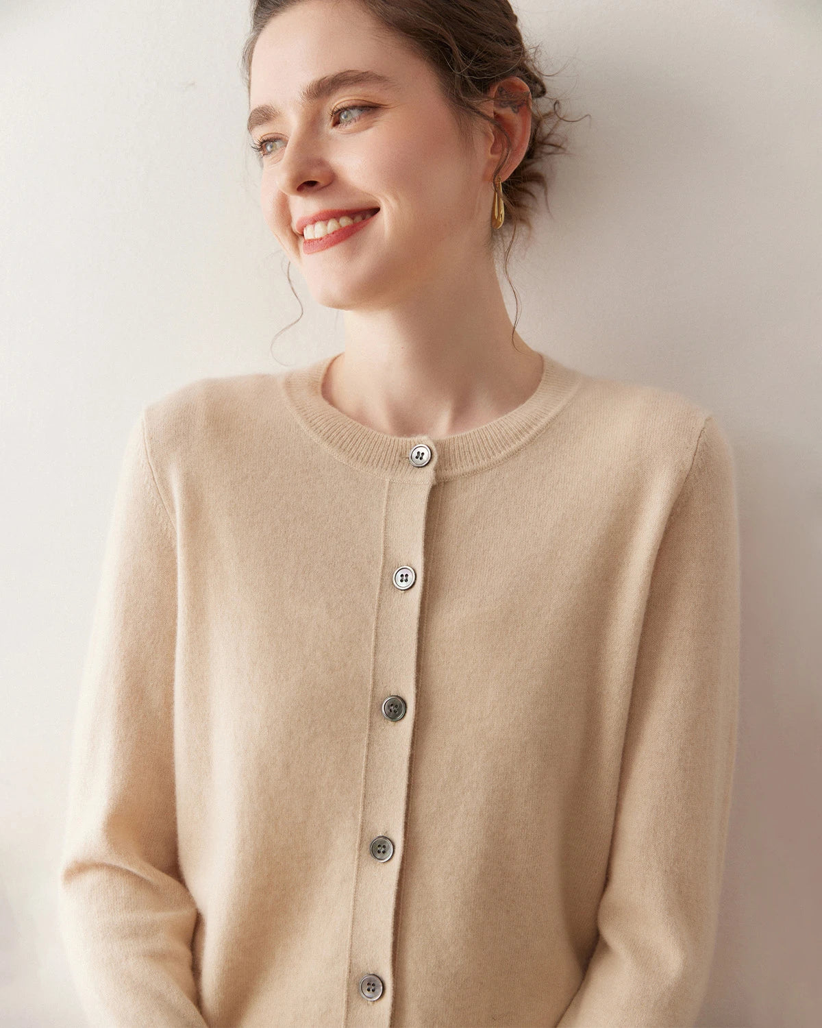 Women’s Lightweight Cashmere Cardigan - DAISYSILK