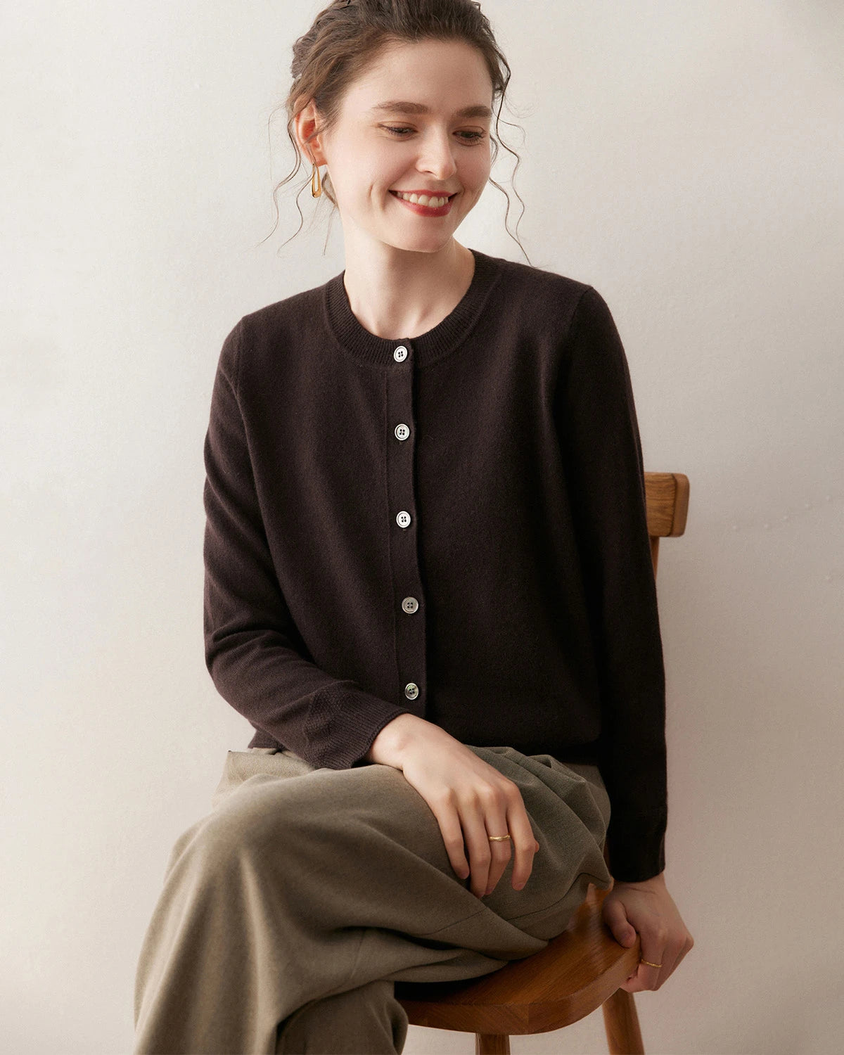 Women’s Lightweight Cashmere Cardigan - DAISYSILK