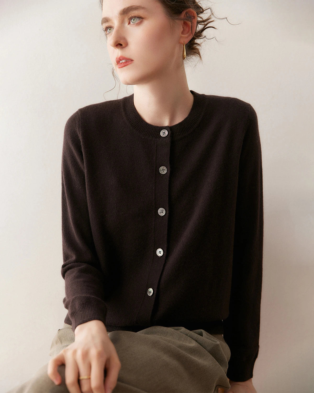 Women’s Lightweight Cashmere Cardigan - DAISYSILK