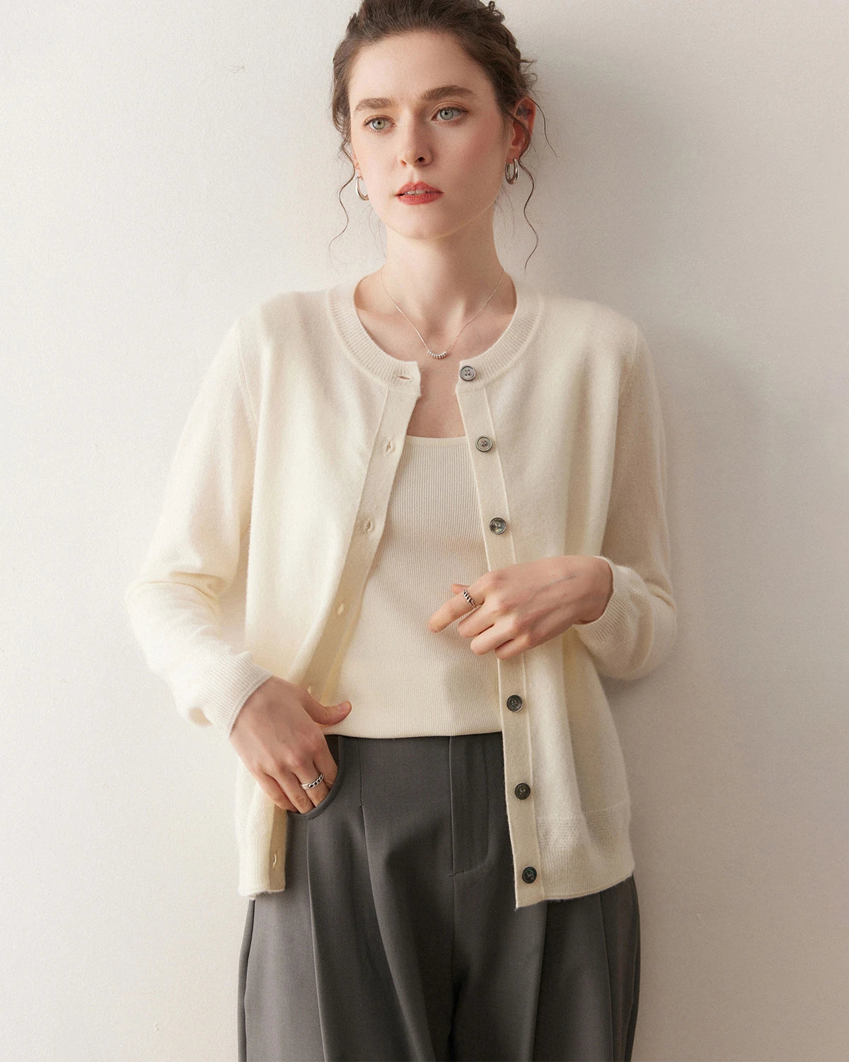 Women’s Lightweight Cashmere Cardigan - DAISYSILK