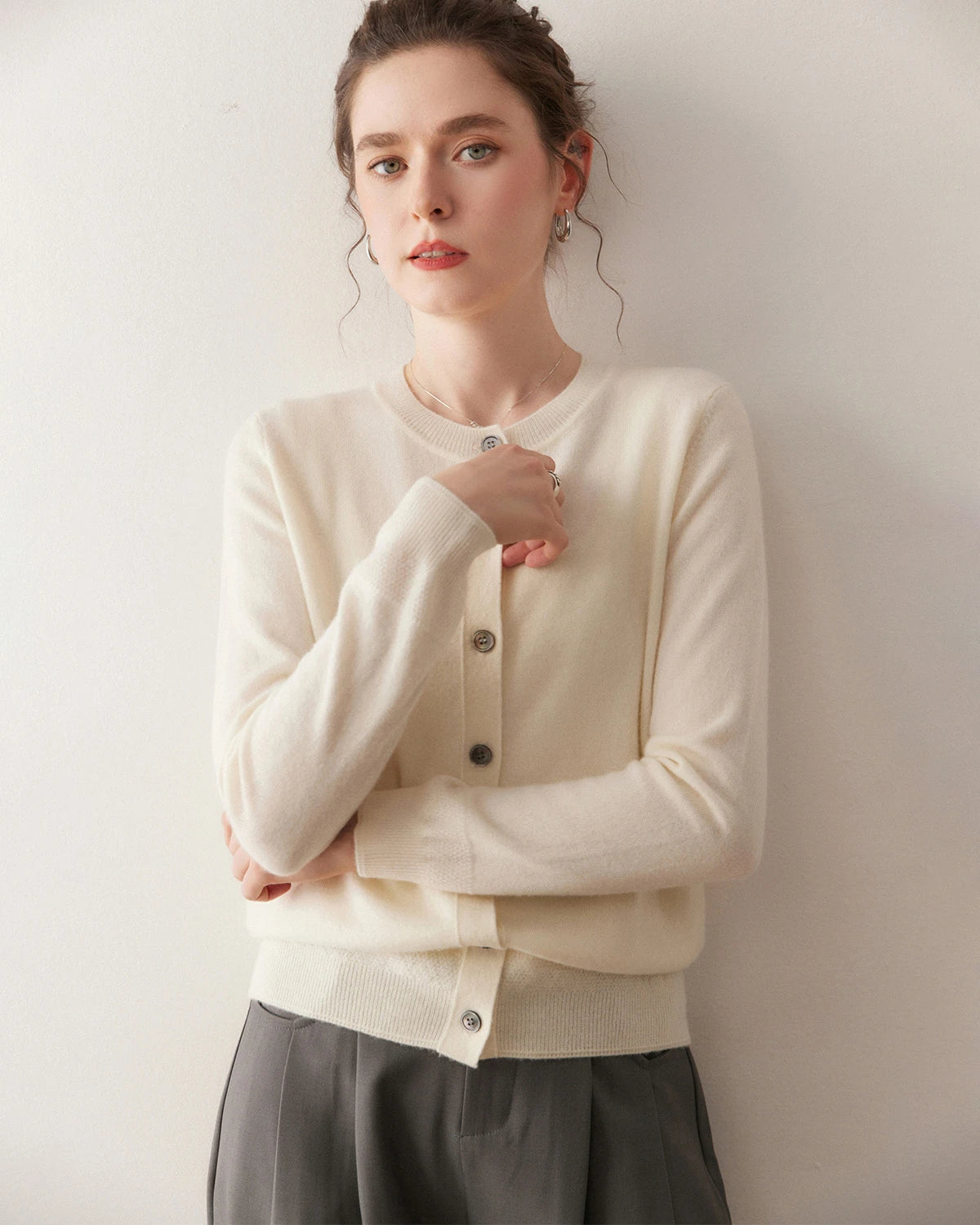 Women’s Lightweight Cashmere Cardigan - DAISYSILK