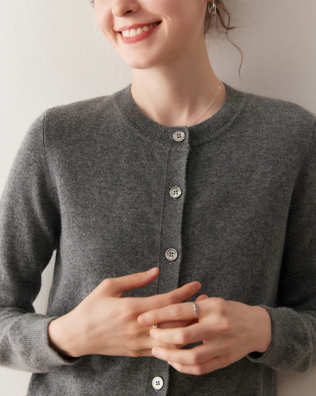 Women’s Lightweight Cashmere Cardigan - DAISYSILK