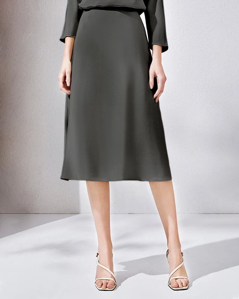 30mm Loose Long Sleeve Pullover Silk Blouse - DAISYSILK