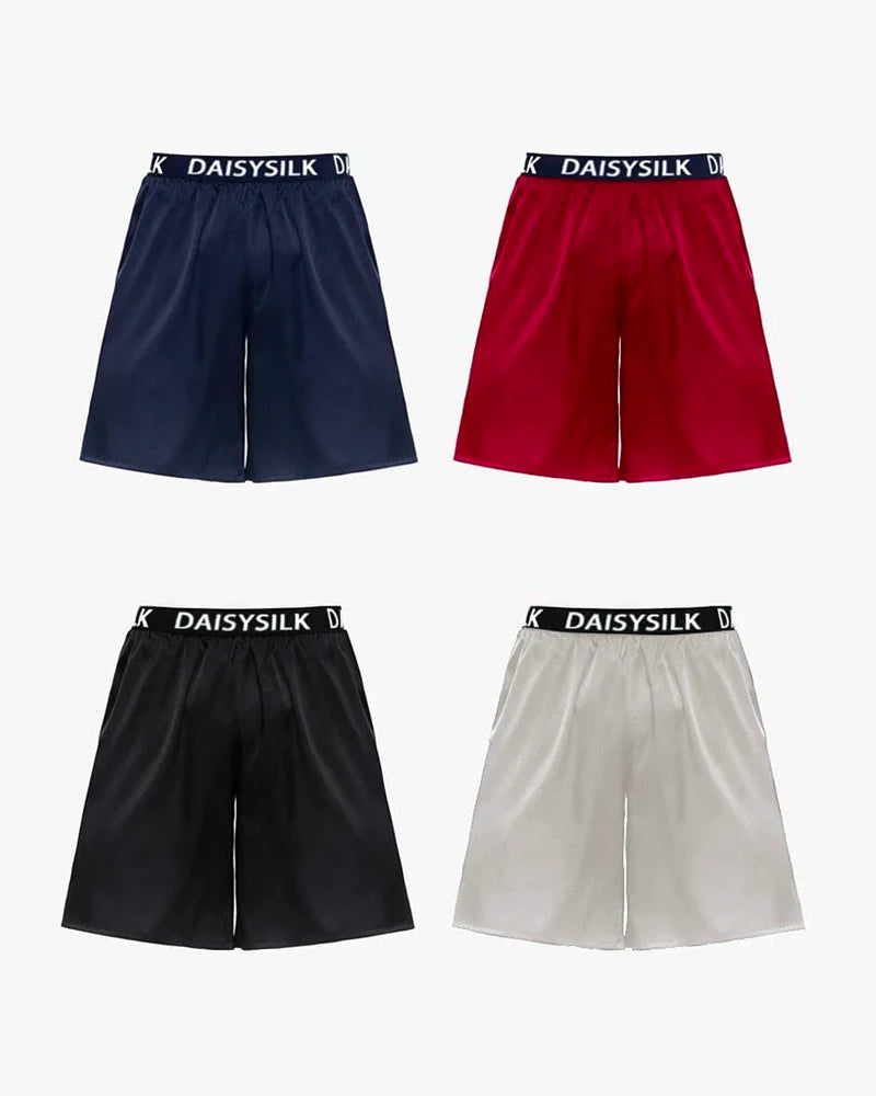Daisysilk Print Silk Men Shorts Boxers - DAISYSILK