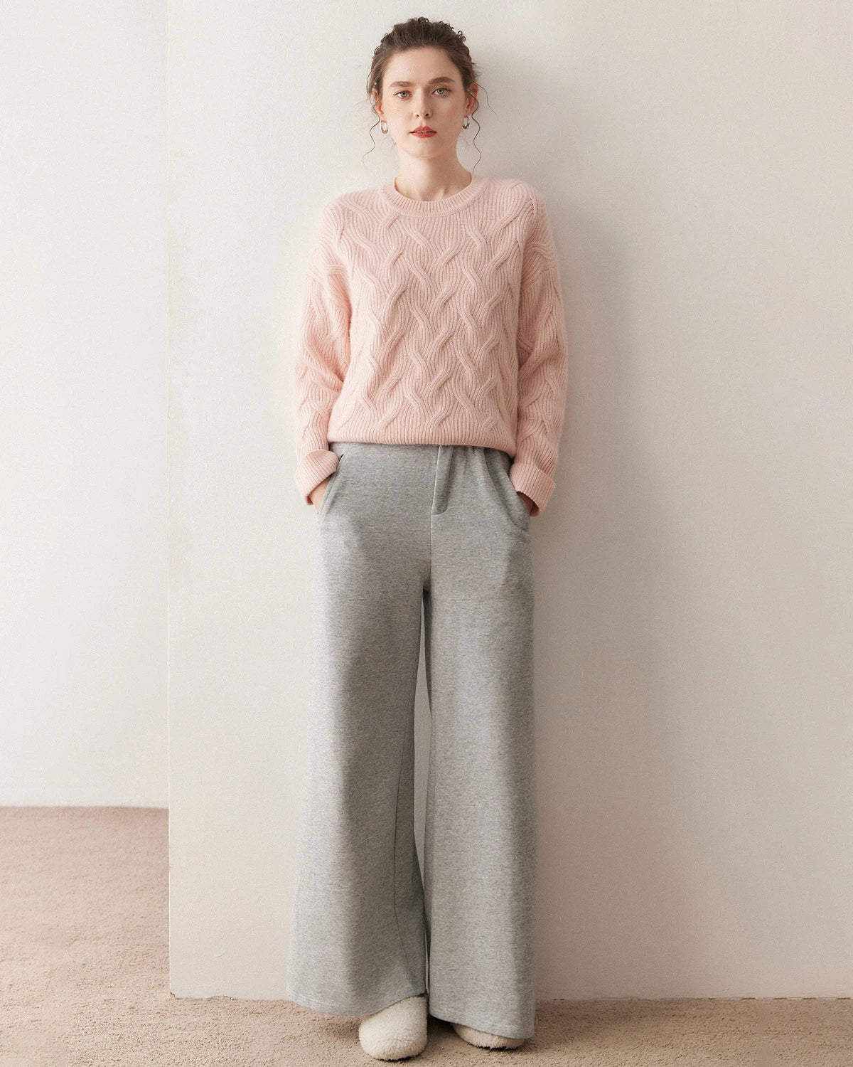 Luxury Cable Knit Cashmere Sweater - DAISYSILK