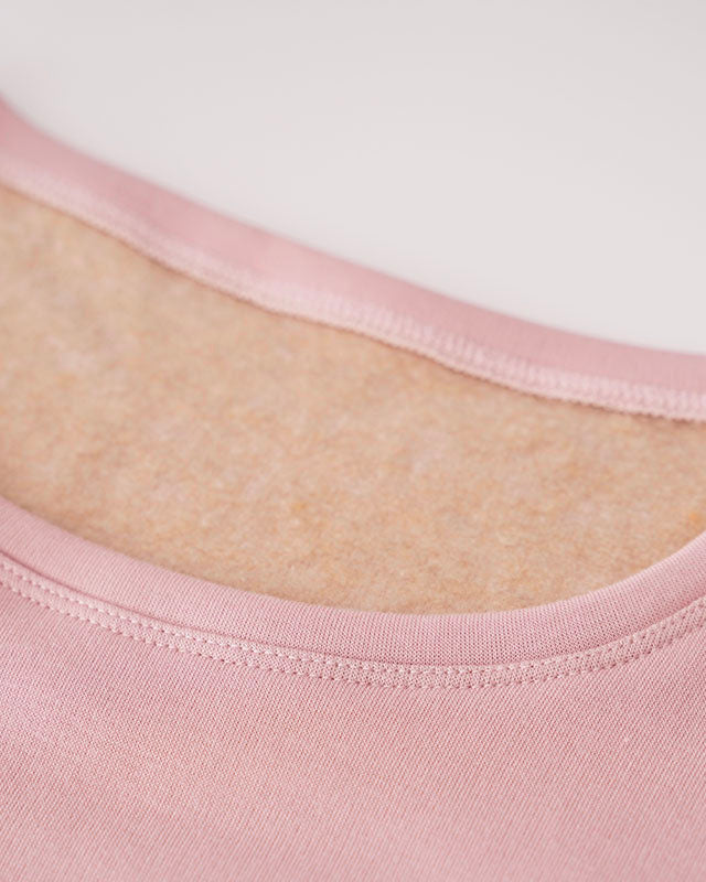 Women’s Silk Fleece Thermal Underwear Set Rose Pink