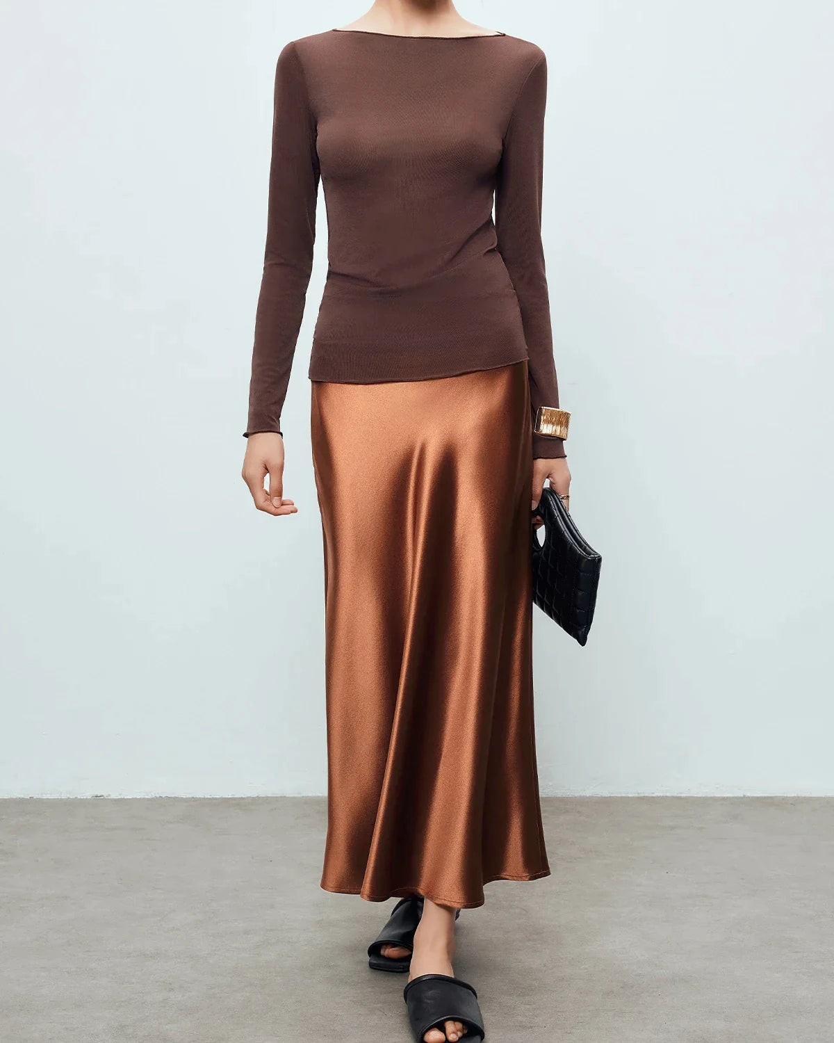 22 Momme Silk Maxi Skirt - DAISYSILK