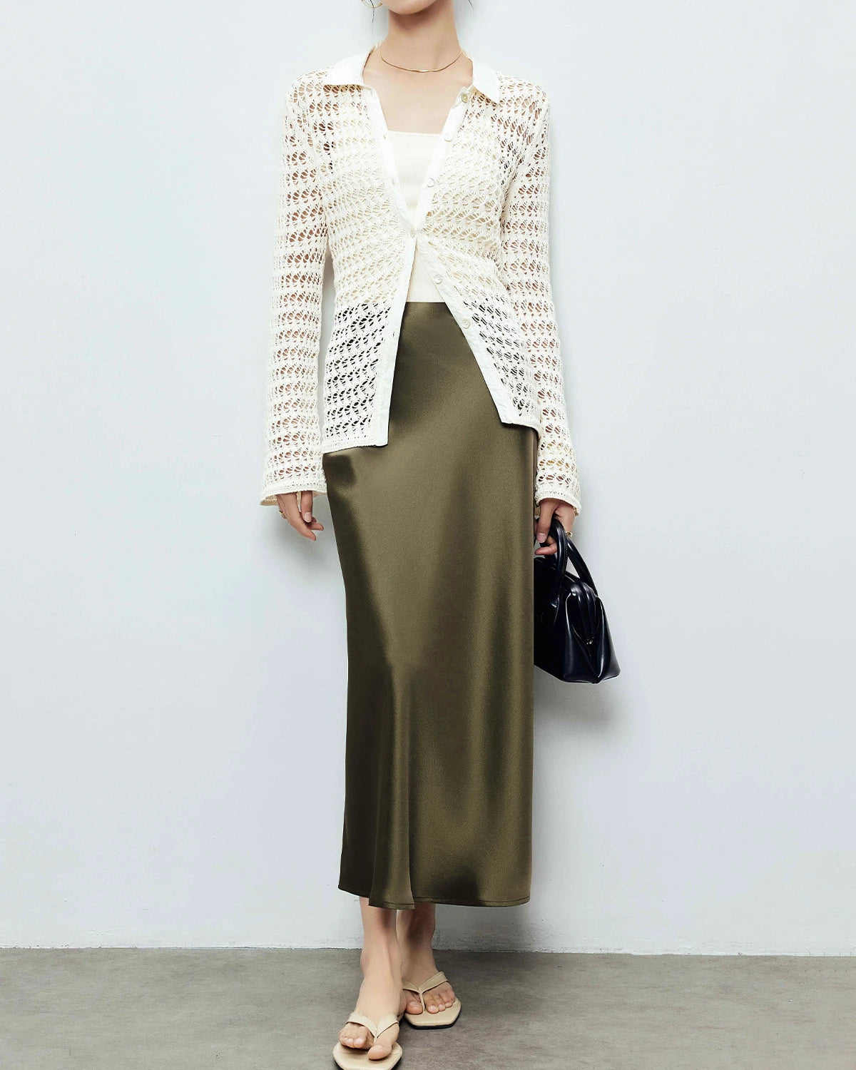 22 Momme Silk Maxi Skirt - DAISYSILK