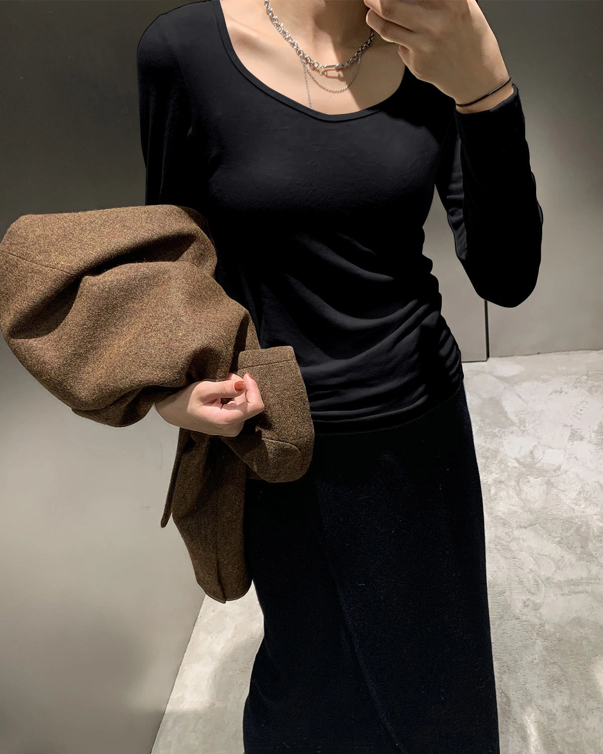 Women's Brushed Thermal Underwear Set - DAISYSILK