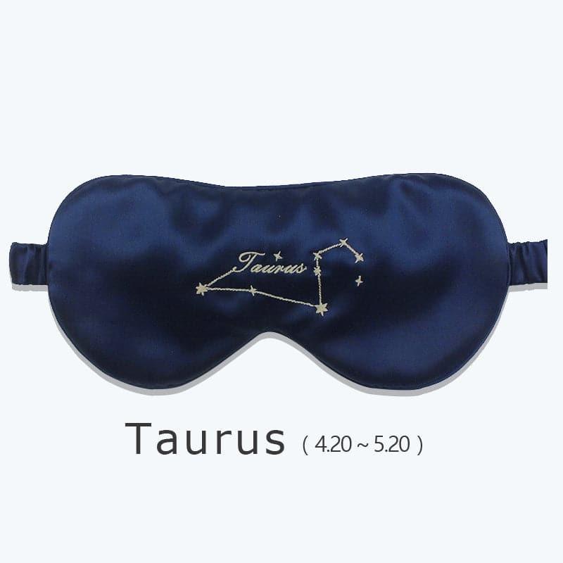 12 Constellation Silk Eye Mask, Navy