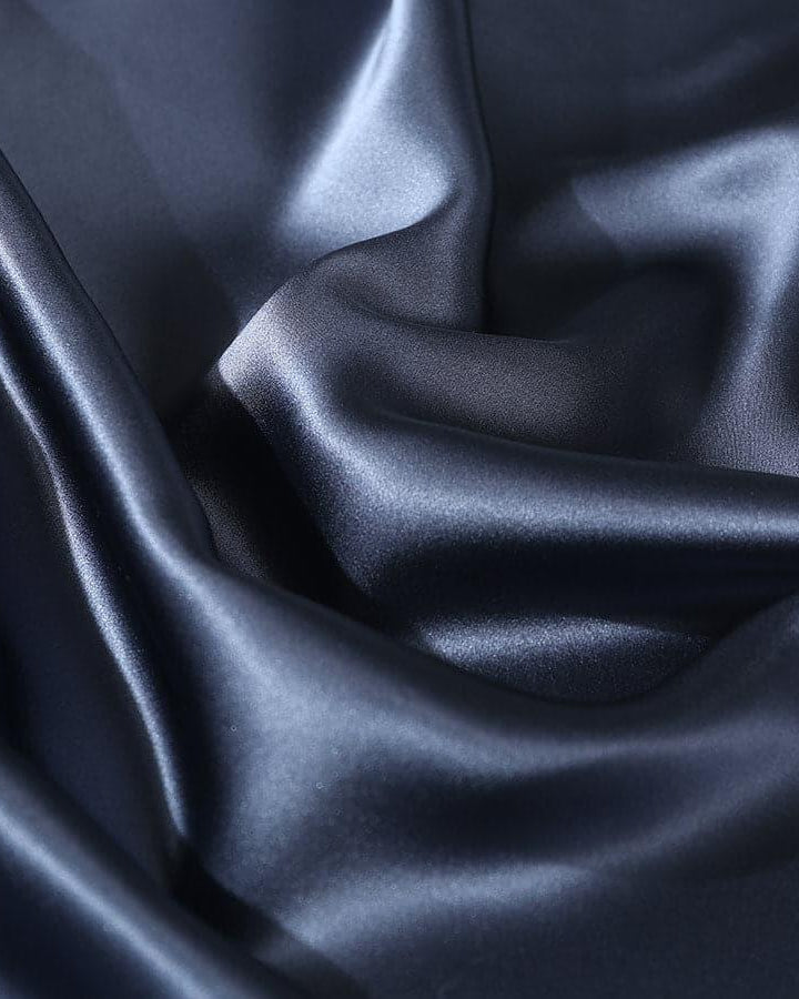 19 Momme Silk Flat Sheet, Navy