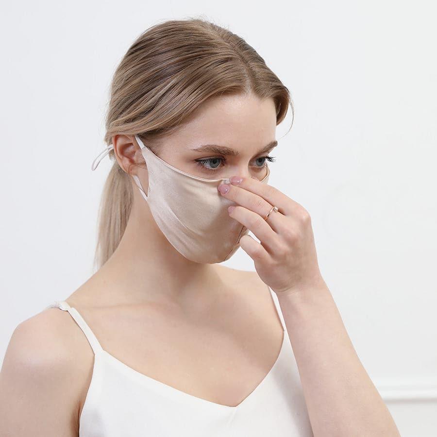 19 Momme Silk Adjustable Design Face Mask - DAISYSILK