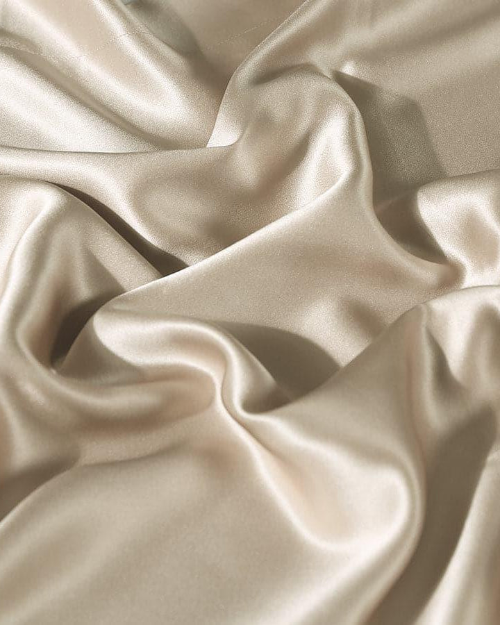 19 Momme Silk Fitted Sheet, Champagne