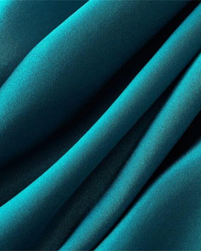 Zippered Single Sided Silk Pillowcase, Peacock Blue