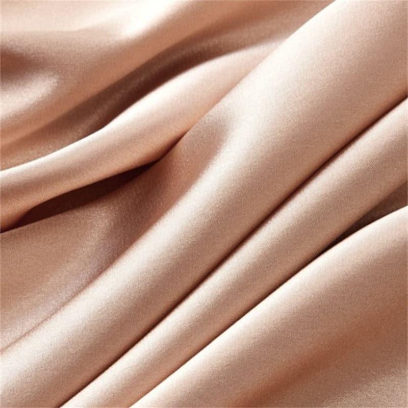 Zippered Single Sided Silk Pillowcase, Pink