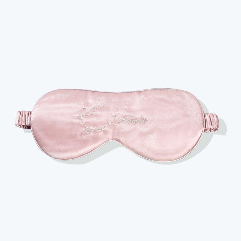 12 Constellation Pink Silk Sleep Mask 22 Momme - DAISYSILK