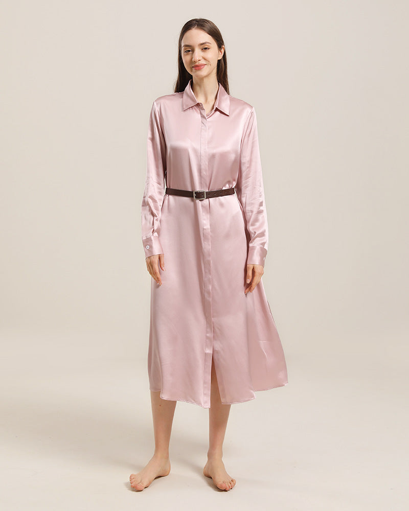 22 Momme Silk Outwear Dress - DAISYSILK