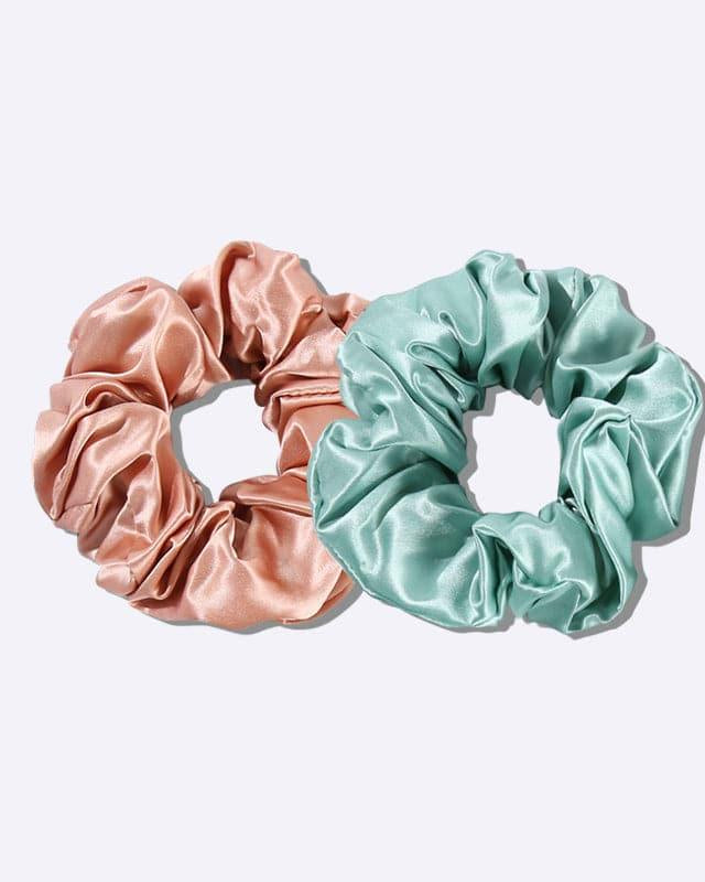 22 Momme Large Silk Hair Scrunchies 2PCS - DAISYSILK