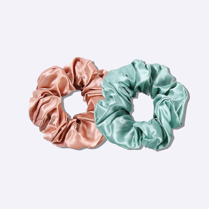 22 Momme Large Silk Hair Scrunchies 2PCS - DAISYSILK