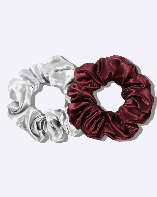 22 Momme Large Silk Hair Scrunchies 2PCS - DAISYSILK