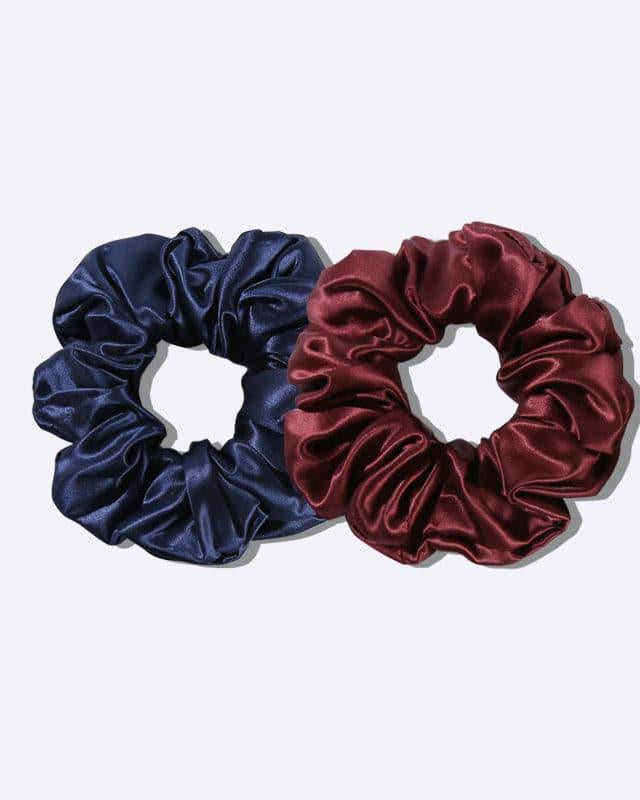 22 Momme Large Silk Hair Scrunchies 2PCS - DAISYSILK