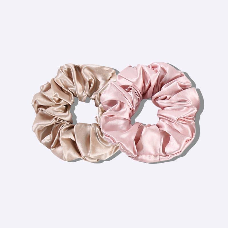 22 Momme Large Silk Hair Scrunchies 2PCS - DAISYSILK