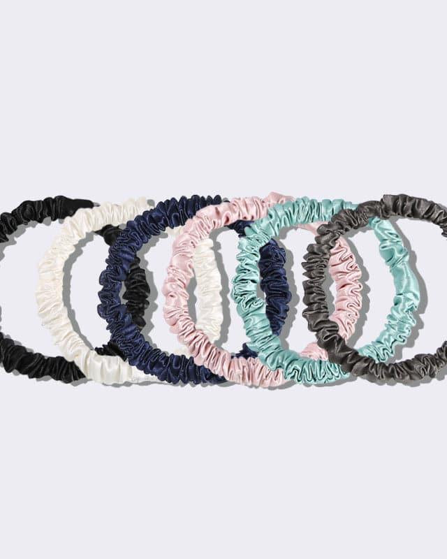 22 Momme Silk Mini Scrunchies 6PCS - DAISYSILK