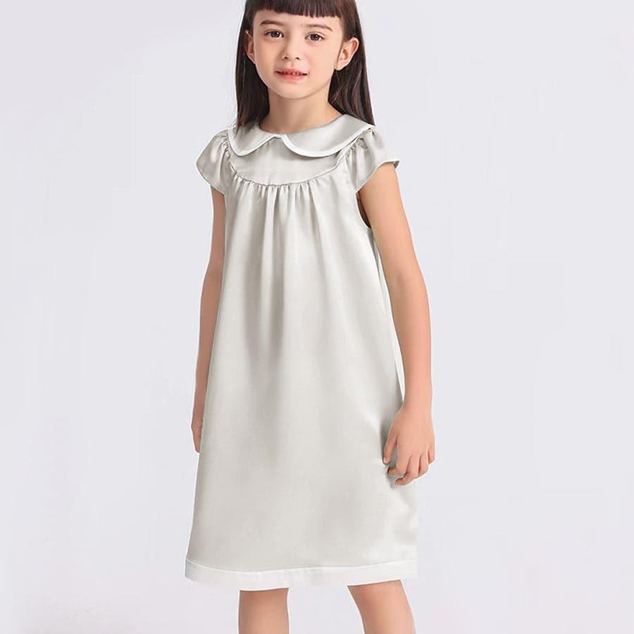 Kids Baby Girl Silk Nightgown - DAISYSILK