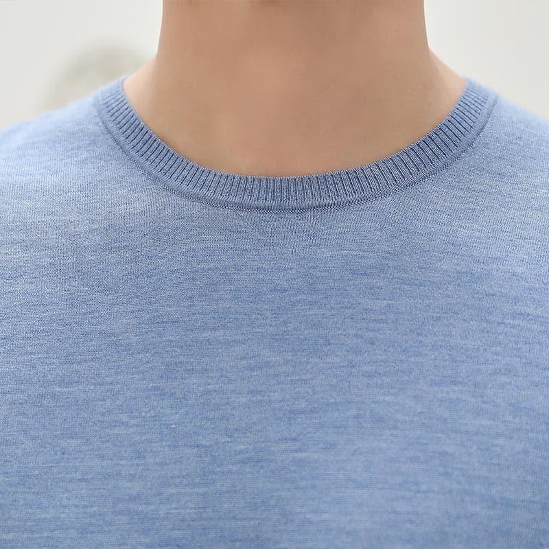 Short Sleeve Cashmere Sweater for Men - DAISYSILK