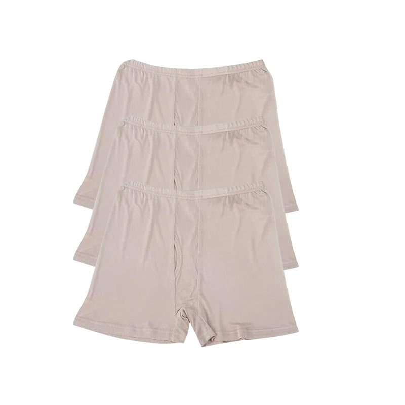 3 Pcs Large Elasticity Knit Soft Silk Boxer Shorts - DAISYSILK