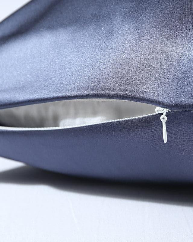4PCS 19 Momme Silk Pillowcase with Hidden Zipper, Dusty Blue