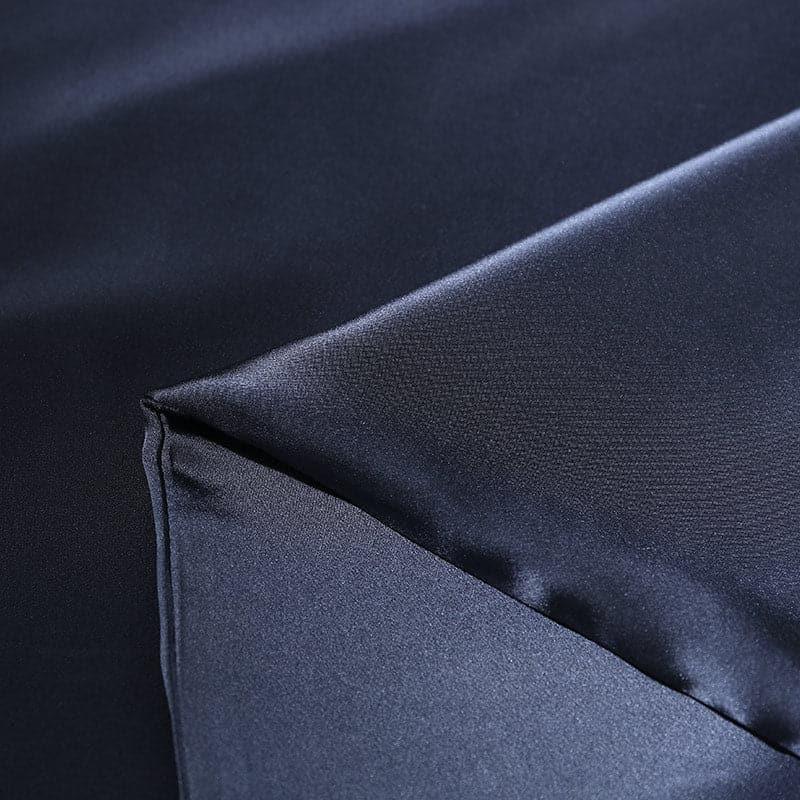 4PCS 19 Momme Silk Pillowcase with Hidden Zipper, Navy