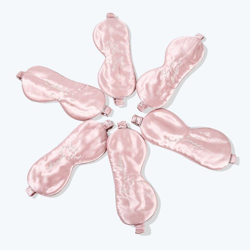 12 Constellation Pink Silk Sleep Mask 22 Momme - DAISYSILK