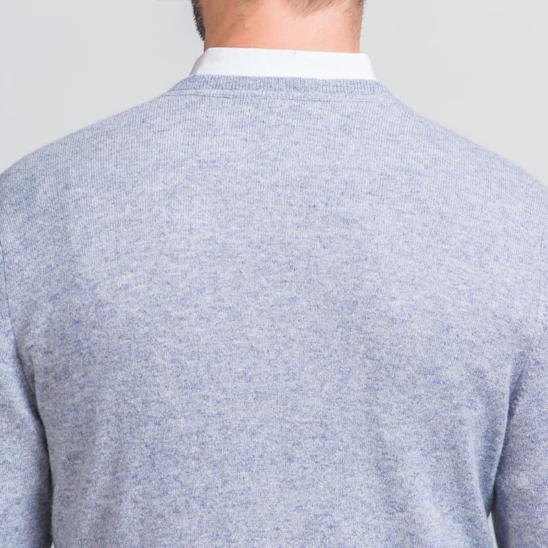 Men's V Neck Cashmere Sweater - DAISYSILK
