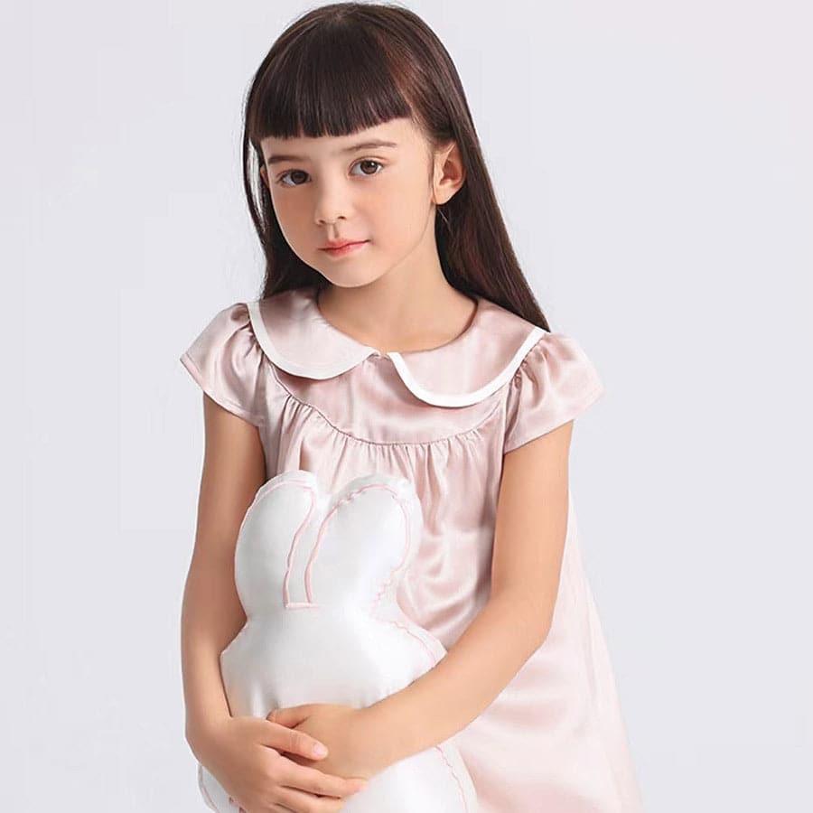 Kids Baby Girl Silk Nightgown - DAISYSILK